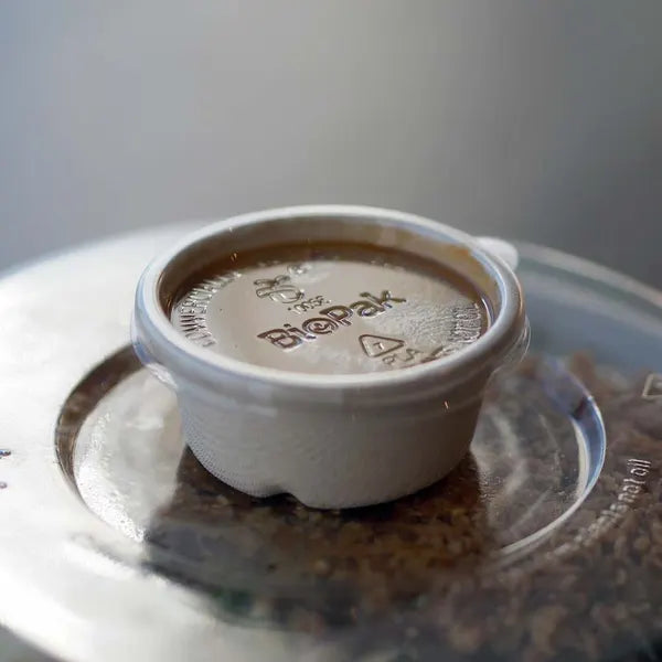 60ml PLA Sauce BioCup Lid - Cafe Supply