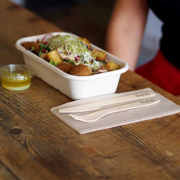 100 Pack - 1/4 Fold Natural Napkin - Cafe Supply