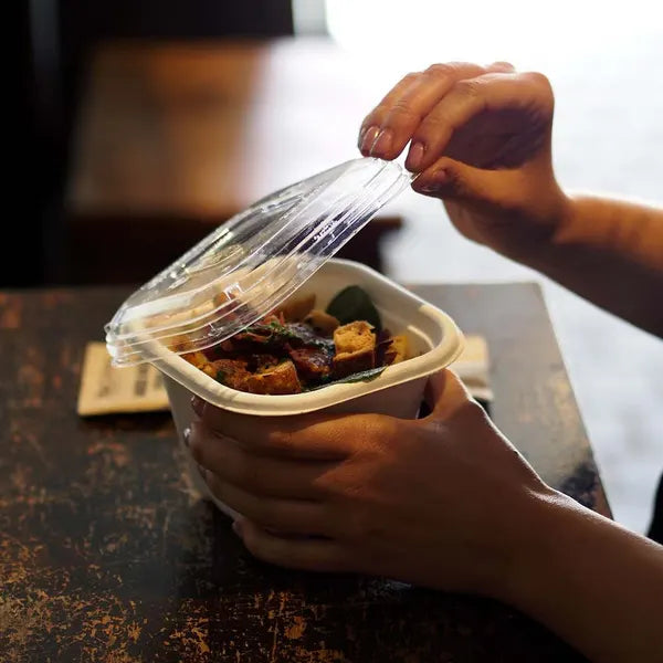 280-630ml Clear PLA Takeaway Lid - Cafe Supply