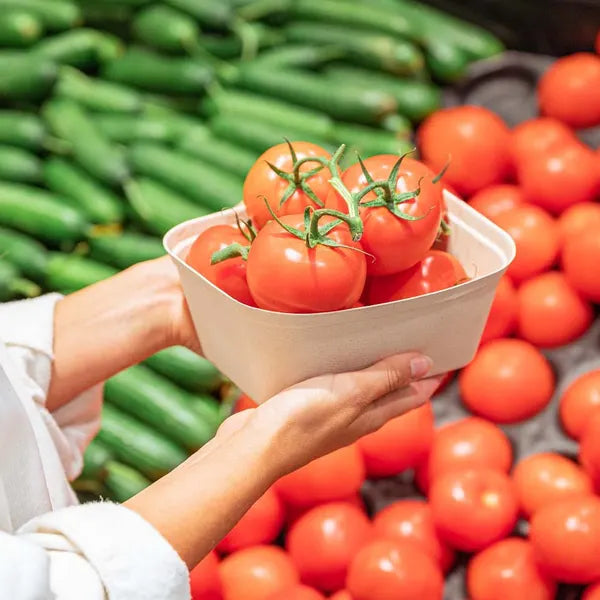 1kg Plant Fibre Punnet - Cafe Supply