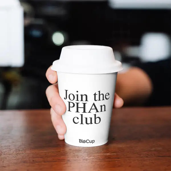 280ml / 8oz (80mm) White PHA Single Wall BioCup - Cafe Supply