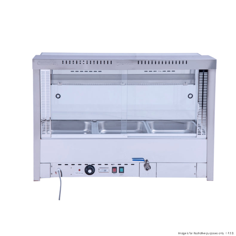 Bonvue Square Countertop Wet and Dry Bain Marie - Cafe Supply