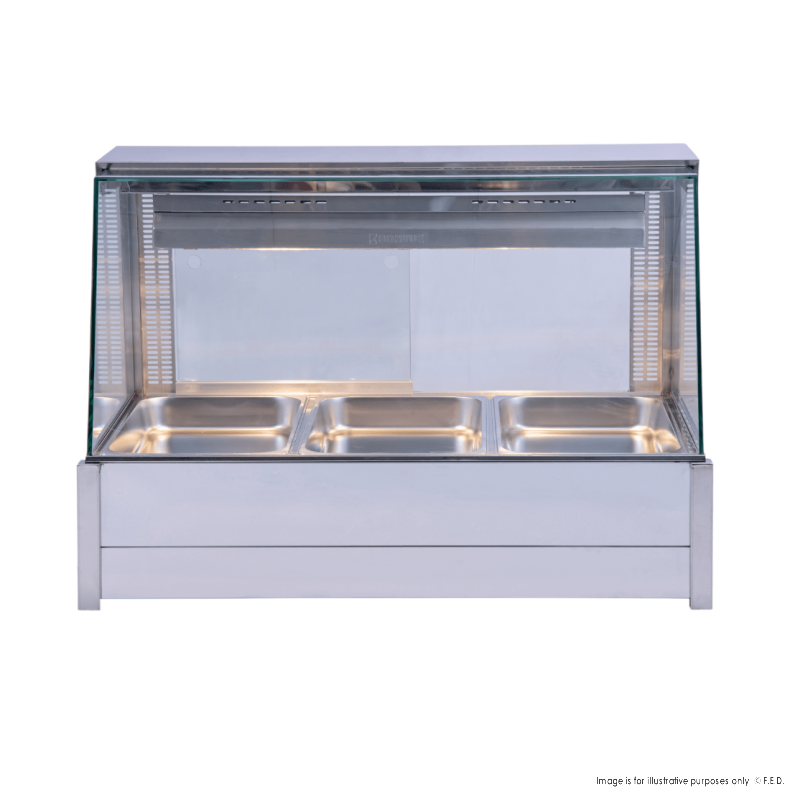 Bonvue Angled Countertop Wet and Dry Bain Marie - Cafe Supply