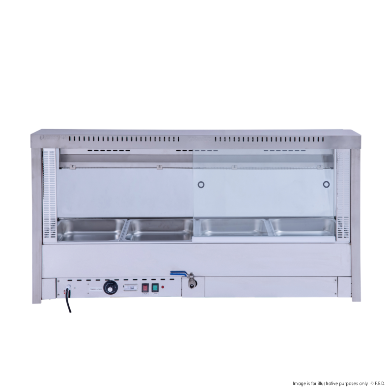 Bonvue Square Countertop Wet and Dry Bain Marie - Cafe Supply