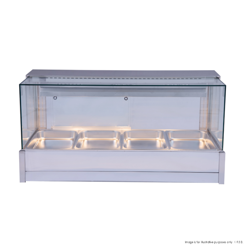 Bonvue Square Countertop Wet and Dry Bain Marie - Cafe Supply