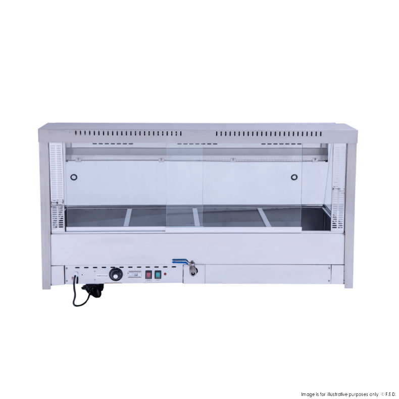 Bonvue Angled Countertop Wet and Dry Bain Marie - Cafe Supply