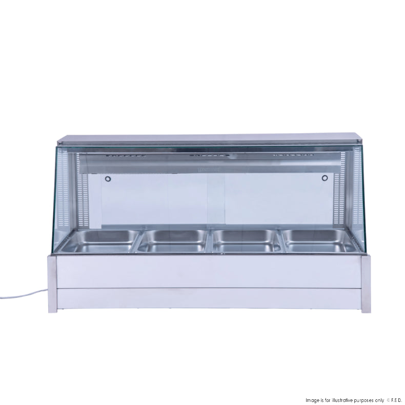 Bonvue Angled Countertop Wet and Dry Bain Marie - Cafe Supply