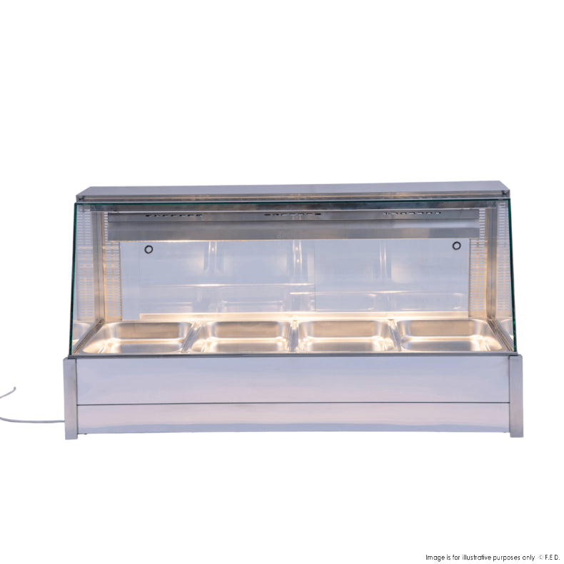 Bonvue Angled Countertop Wet and Dry Bain Marie - Cafe Supply