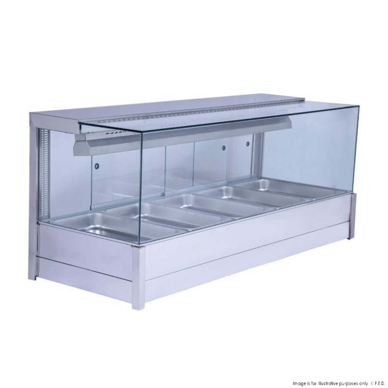 Bonvue Square Countertop Wet and Dry Bain Marie - Cafe Supply