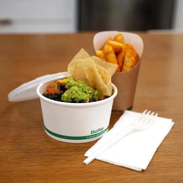 250ml / 8oz White BioBowl - Cafe Supply