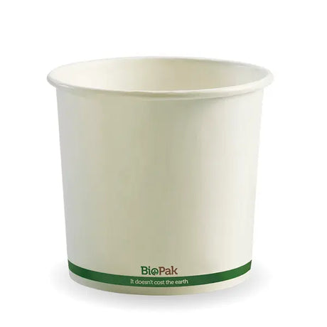 740ml / 24oz White BioBowl - Cafe Supply