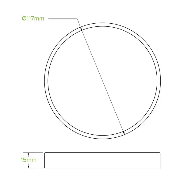 430-950ml / 12-32oz Kraft Paper BioBowl Lid - Cafe Supply