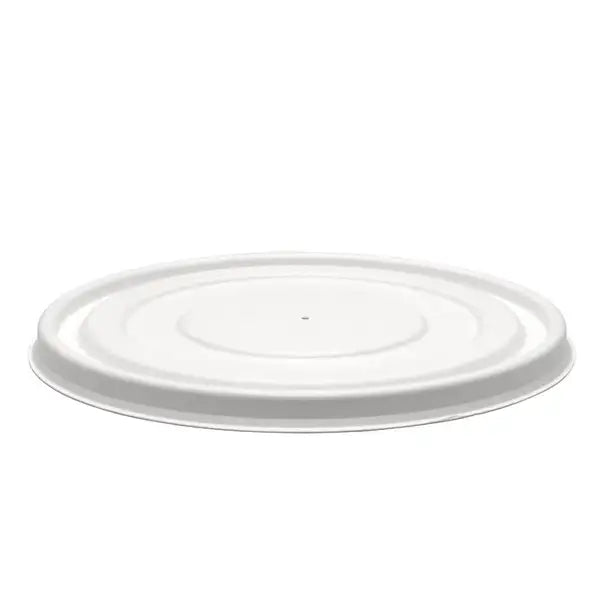12oz-32oz White Plant Fibre BioBowl Lid - Cafe Supply