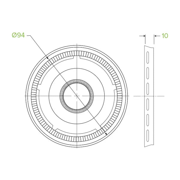 250ml / 8oz PP BioBowl Lid - Cafe Supply