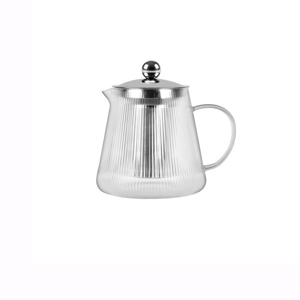 Brew Infusion Teapot With Vertical Stripes 600ml - Cafe Supply