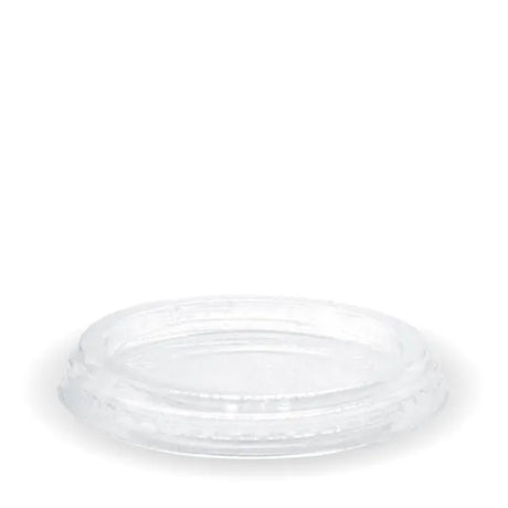 60-280ml Flat Clear BioCup Lid - Cafe Supply