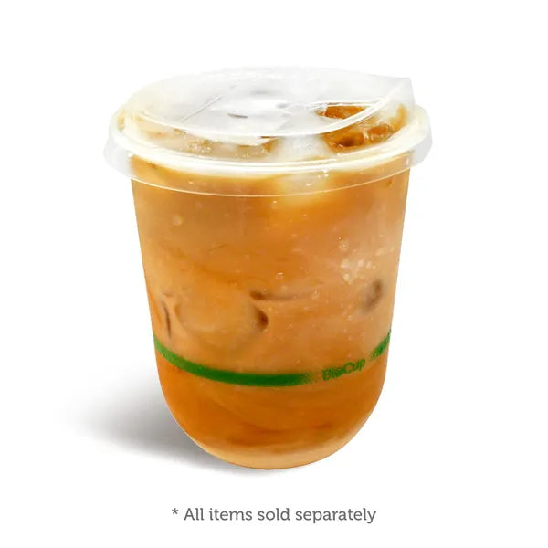300-700ml Sipper Clear BioCup Lid - Cafe Supply