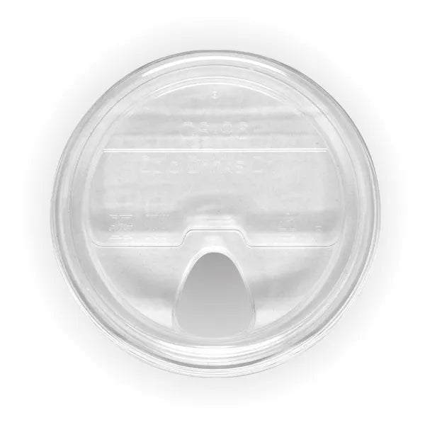 300-700ml Sipper Clear BioCup Lid - Cafe Supply