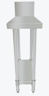 WBB-0300R Stainless Steel Kitchen Infill Bench with Splashback - Cafe Supply