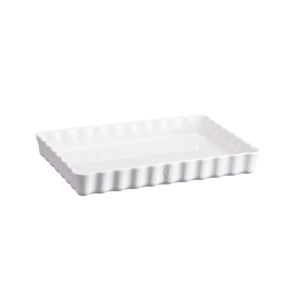 Emile Henry Deep Rectangular Tart Dish - Flour - Cafe Supply