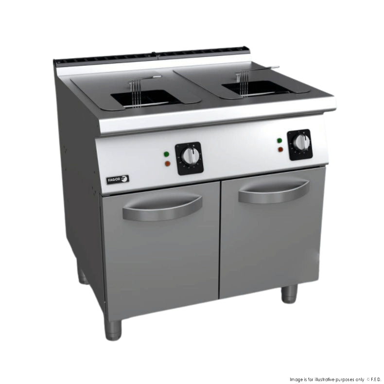 Fryer with 2x15L Tank and 2 Baskets β F-G7215 - Cafe Supply