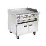 GGS-36ULPG Gas Griddle and Toaster with Cabinet - Cafe Supply
