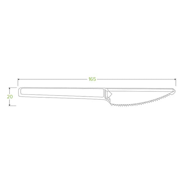 16.5cm / 6.5" PLA Knife - Cafe Supply