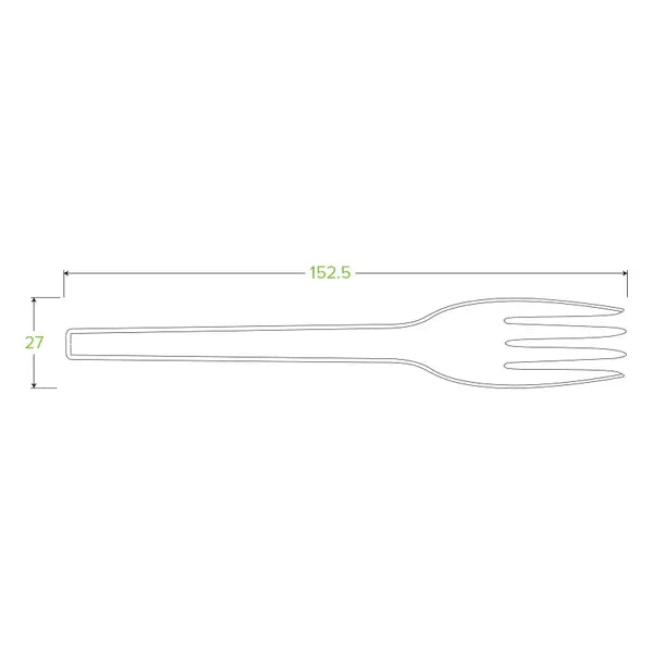 15cm / 6" PLA Fork - Cafe Supply
