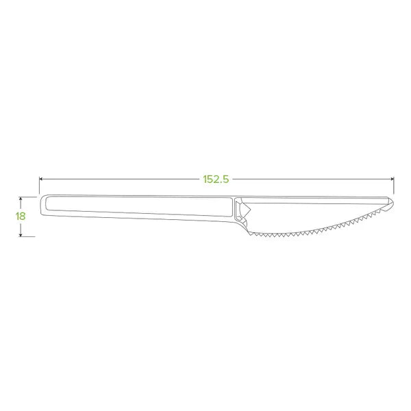 15cm / 6" PLA Knife - Cafe Supply
