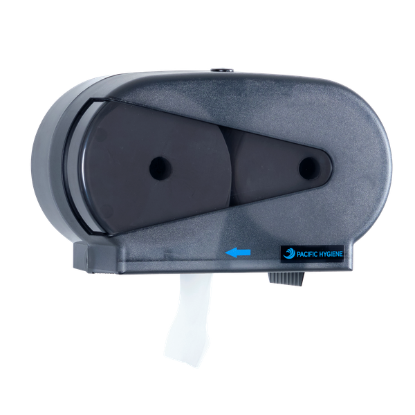 Pacific Hygiene Double Mini Jumbo Dispenser Black - Cafe Supply