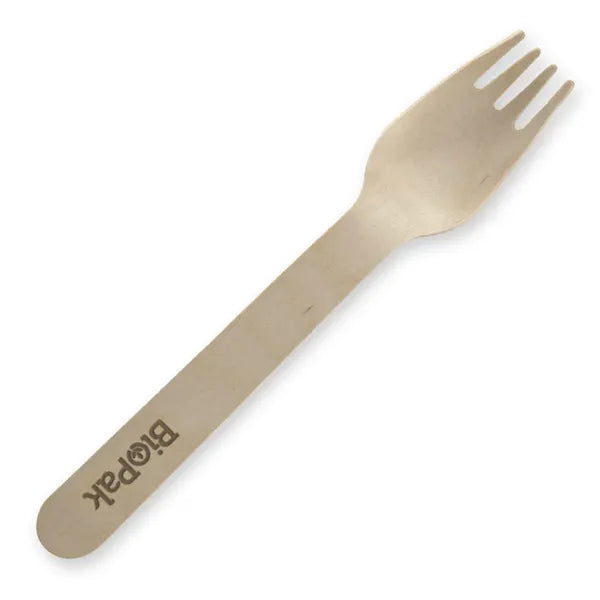 16cm Coated Wood Fork - Cafe Supply