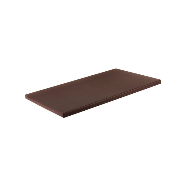 Chef Inox Cutting Board Polyethylene Brown 510x380x12mm - Cafe Supply