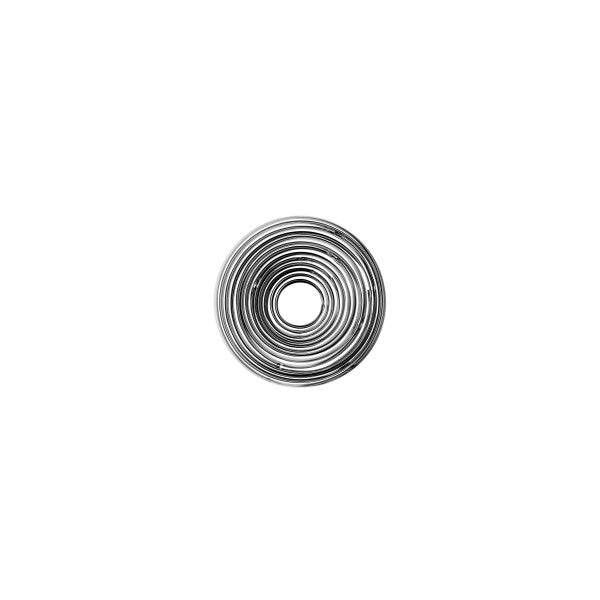 Chef Inox Cutter Set Plain Round Stainless Steel 11pc 25-95mm - Cafe Supply