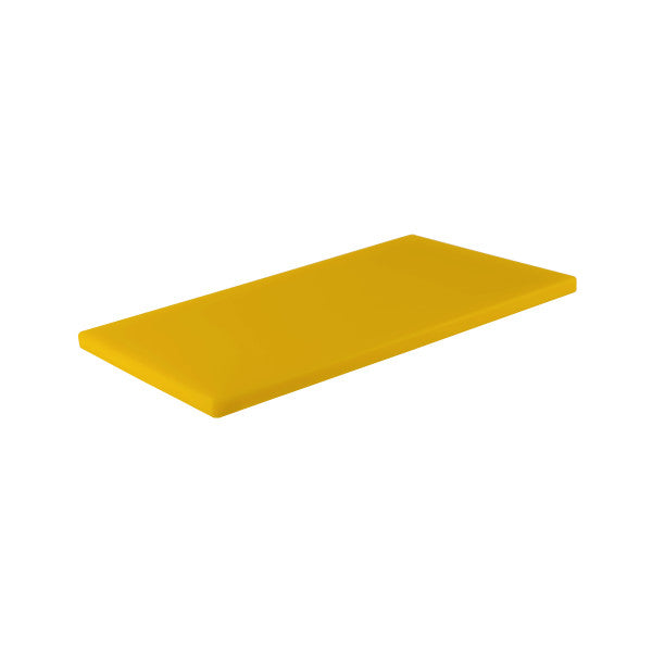 Chef Inox Cutting Board Polyethylene Yellow Gastronorm 1/1 Size 530x325x20mm - Cafe Supply