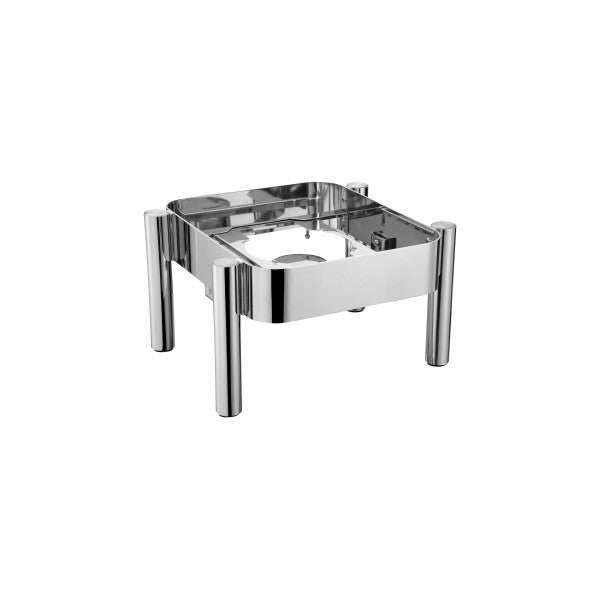 Chef Inox Chafer Stand Rectangular Stainless Steel 2/3 Size to Suit 54903 - Cafe Supply
