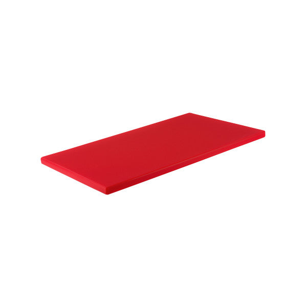 Chef Inox Cutting Board Polyethylene Red 510x380x12mm - Cafe Supply