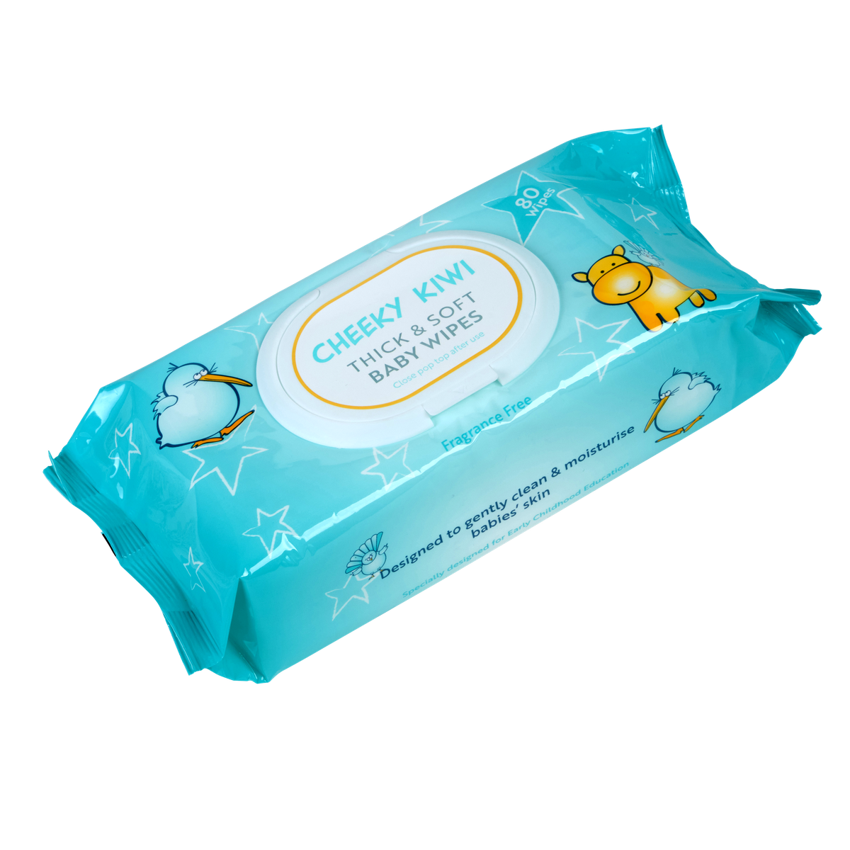 Cheeky Kiwi Baby Wipes - Fragrance Free - Cafe Supply