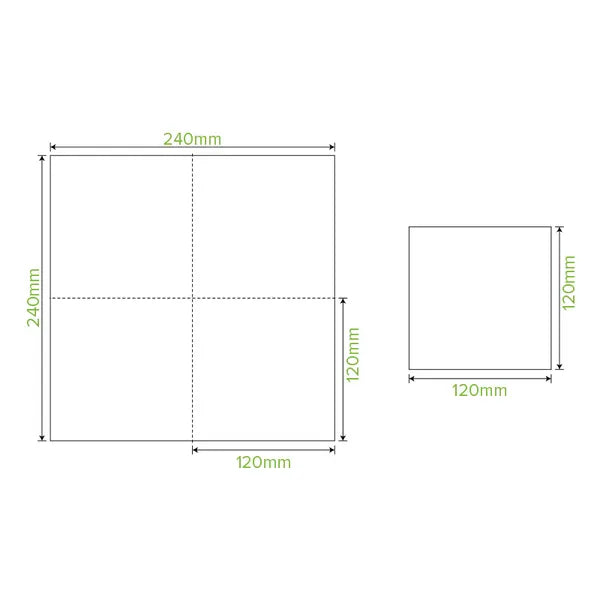 2-Ply White Corner Embossed Cocktail BioNapkin - Cafe Supply