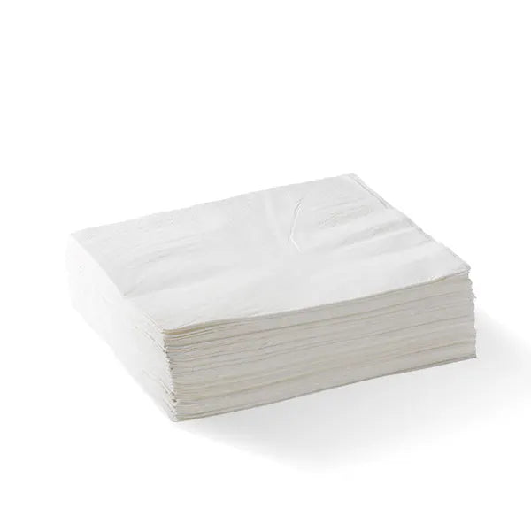 2-Ply 1/4 Fold White Lunch BioNapkin - Cafe Supply