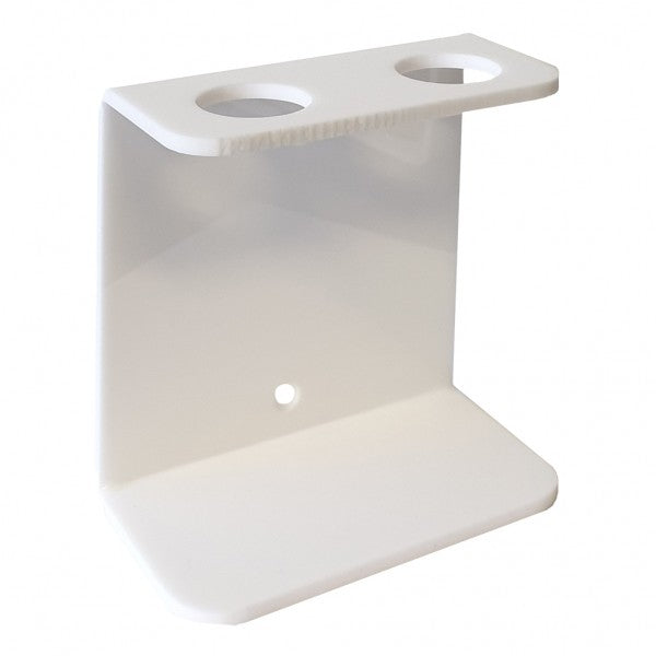 White Acrylic Wall Bracket - Double - Cafe Supply