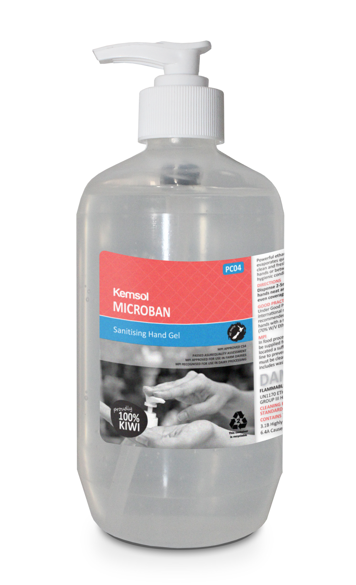 Kemsol Microban Hand Sanitiser 500ml - Cafe Supply