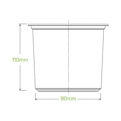 700ml Clear BioBowl - Cafe Supply