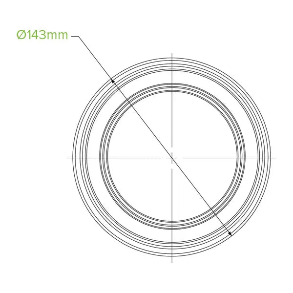 700ml Clear Wide BioBowl - Cafe Supply