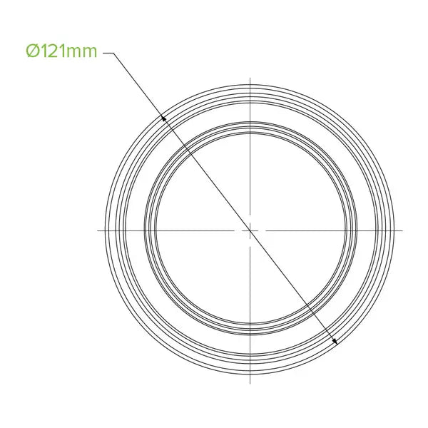 960ml Clear BioBowl - Cafe Supply