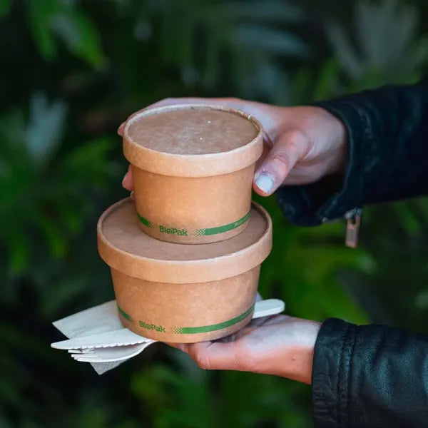 550ml / 16oz Kraft BioBowl - Cafe Supply