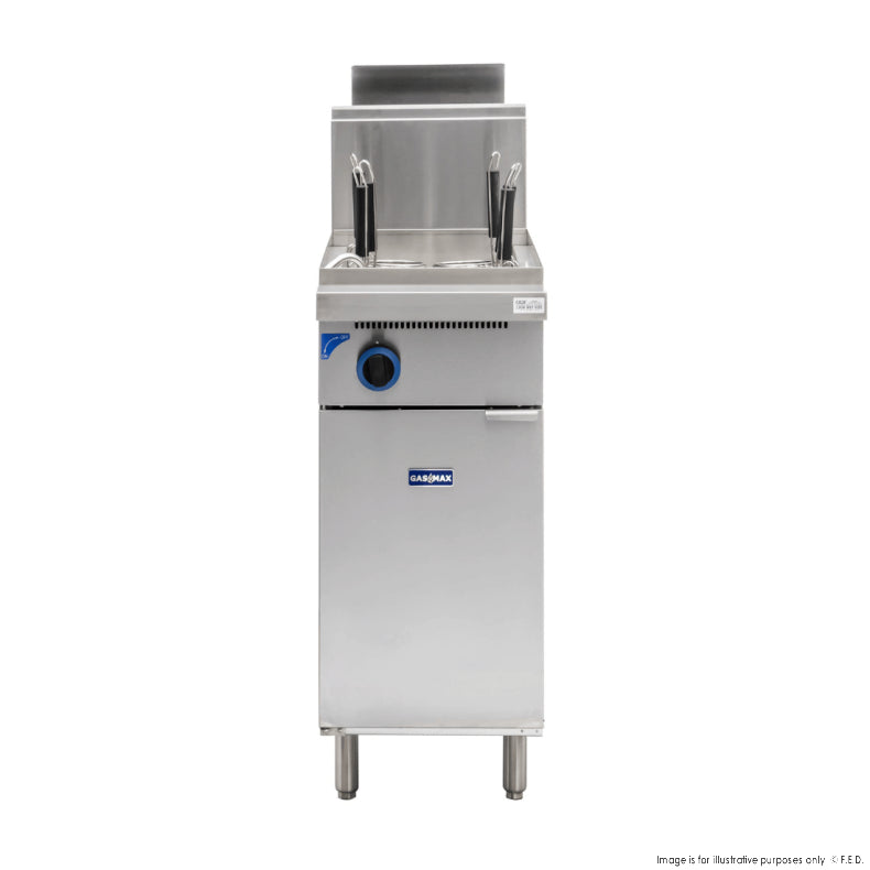 PC150-6 – V Pan Natural Gas 6 Baskets Pasta and Noodle Cooker - Cafe Supply