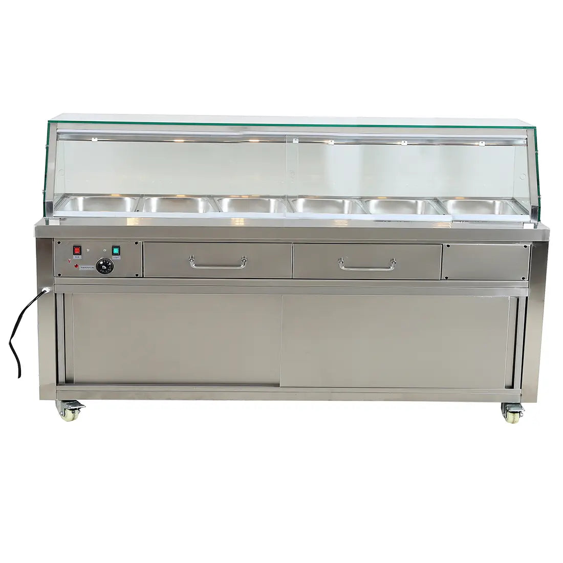 F.E.D Heated Bain Marie Food Display – PG210FE-YG - Cafe Supply