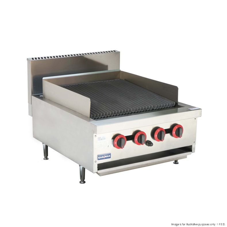 QR-24E Natural Gas 4 Burner Char Grill Top - Cafe Supply
