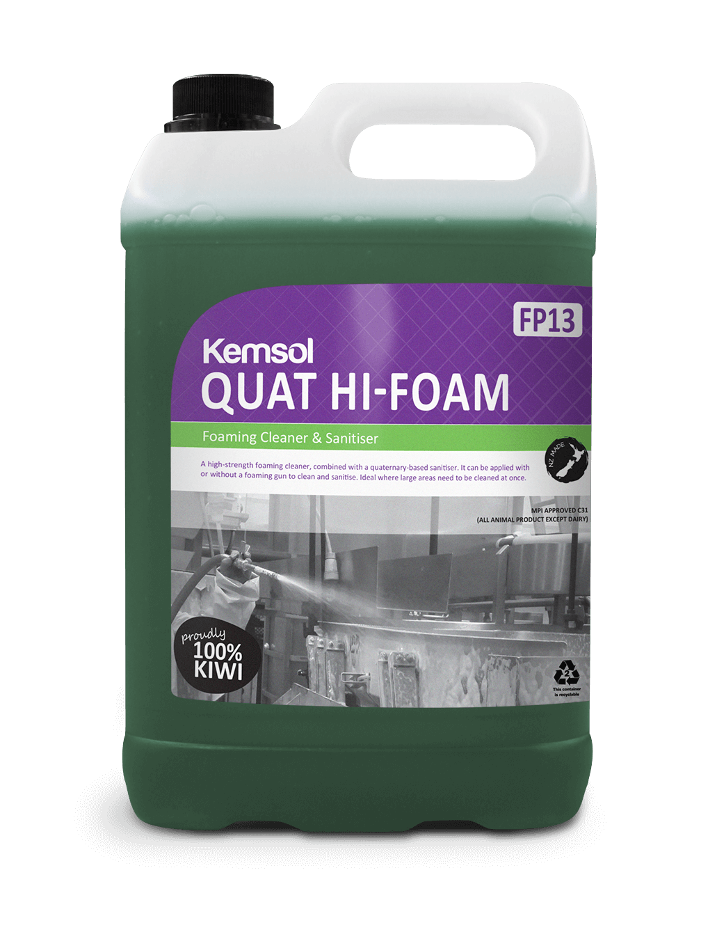 Kemsol Quat Hi Foam 5L DG8 PH14 - Cafe Supply