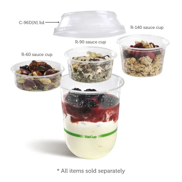 90ml Clear Sauce BioCup - Cafe Supply